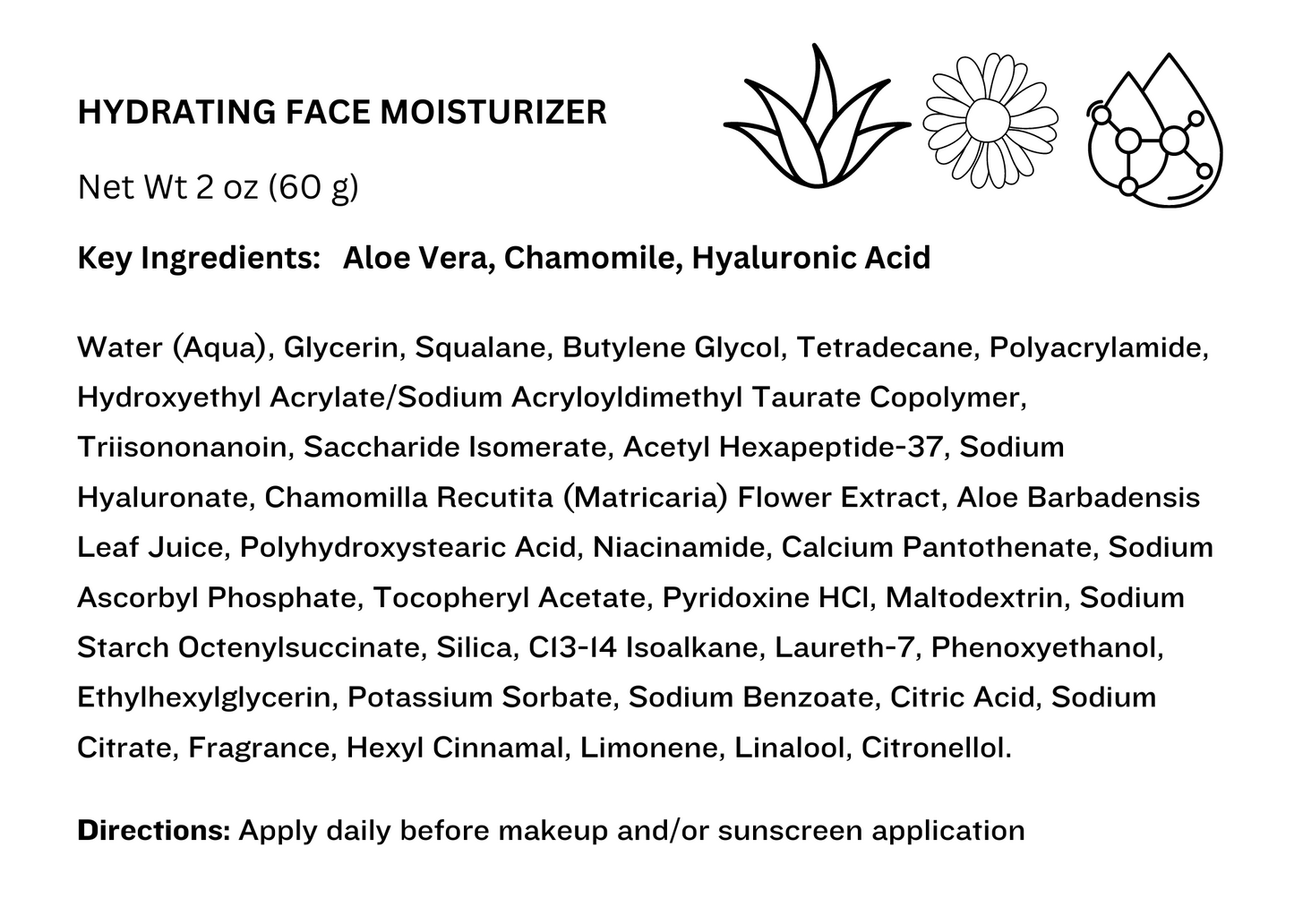 Hydrating Face Moisturizer