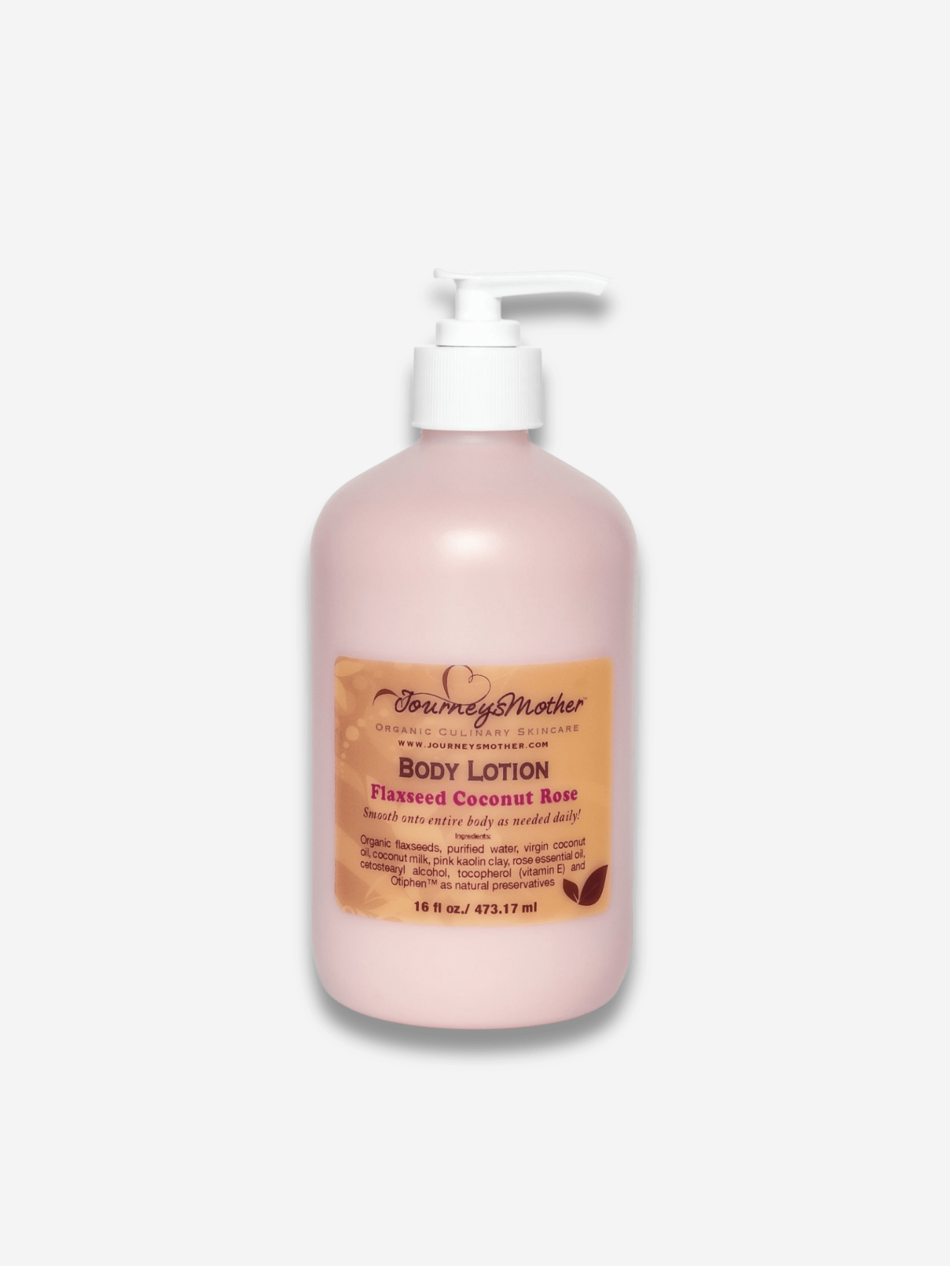 Flaxseed and Coconut Rose Body Lotion - Journey's Mother Beauty Health and Fitness