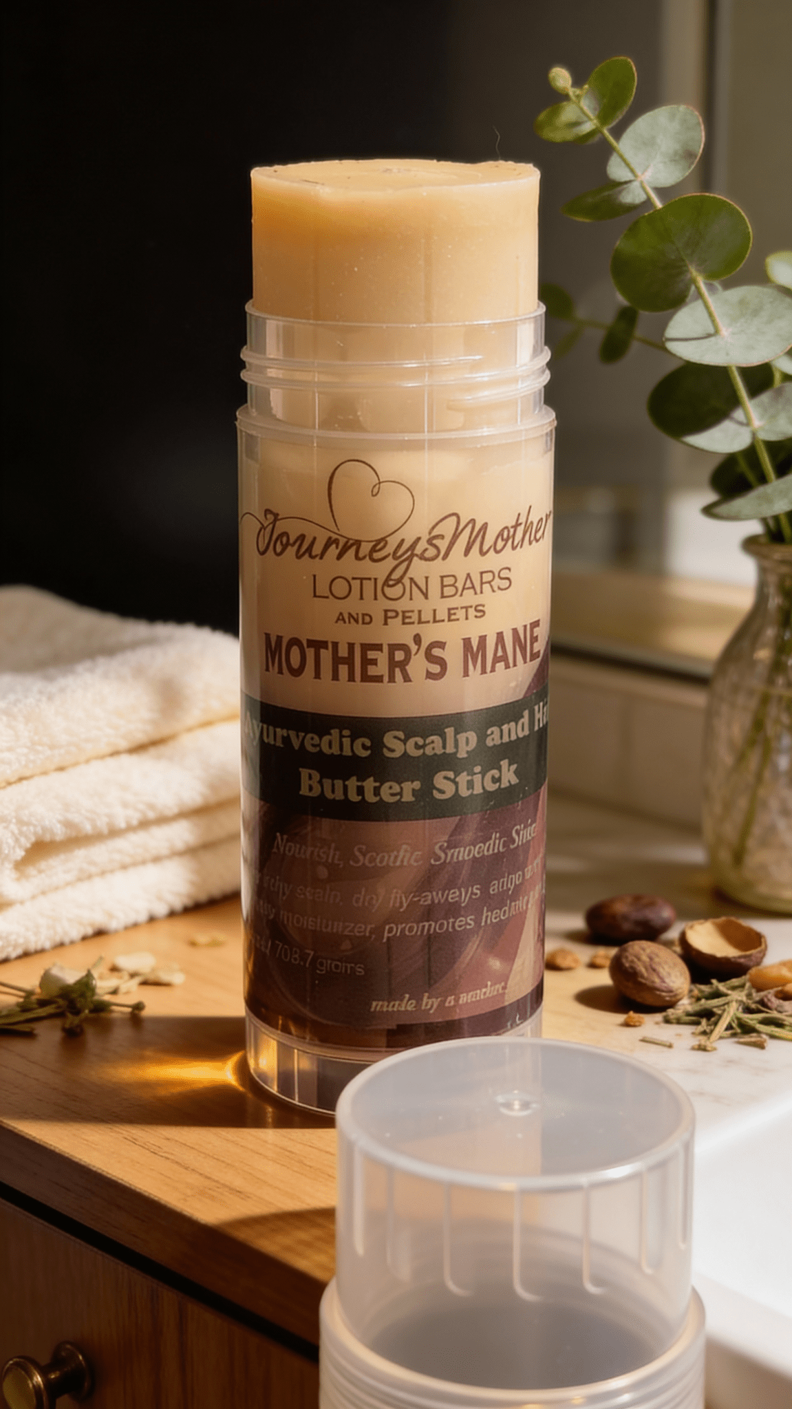 Mother's Mane Herbal Scalp Butter Stick - Journey's Mother Beauty Health and Fitness