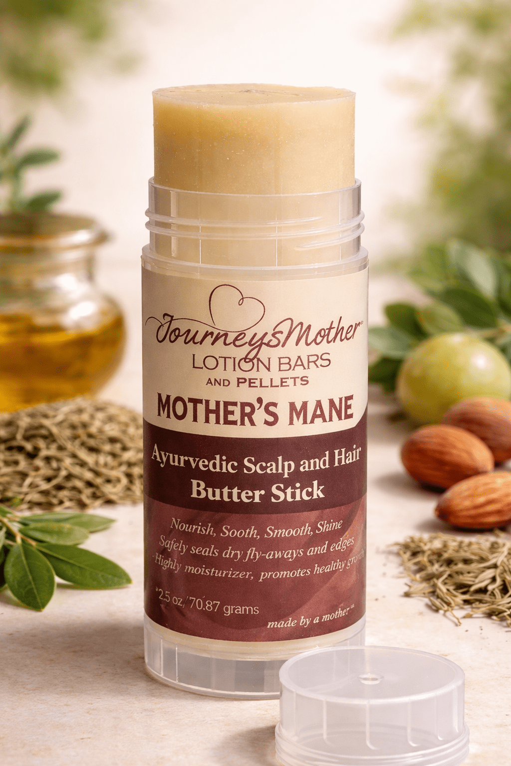 Mother's Mane Herbal Scalp Butter Stick - Journey's Mother Beauty Health and Fitness