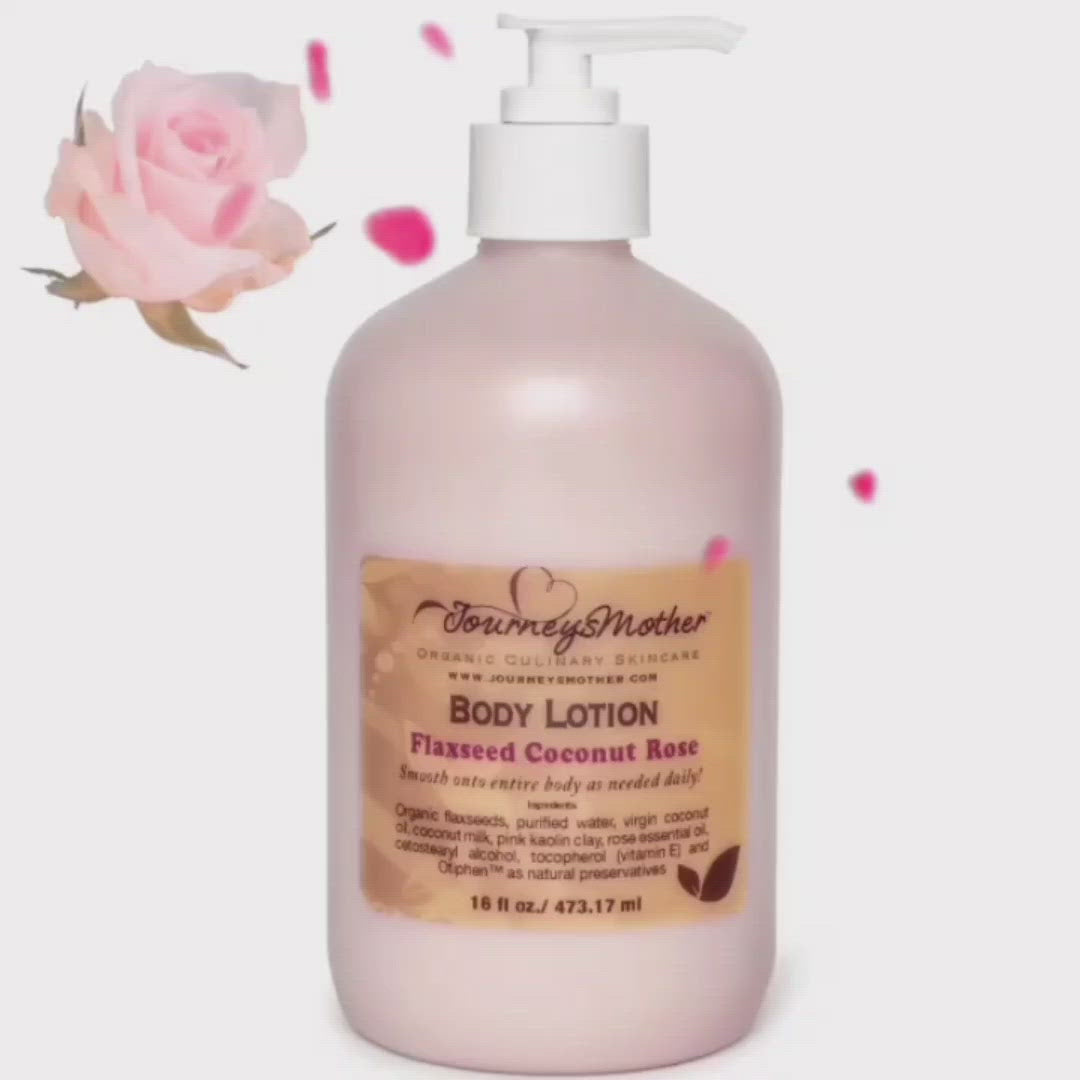 Flaxseed Coconut Rose Body Lotion Video