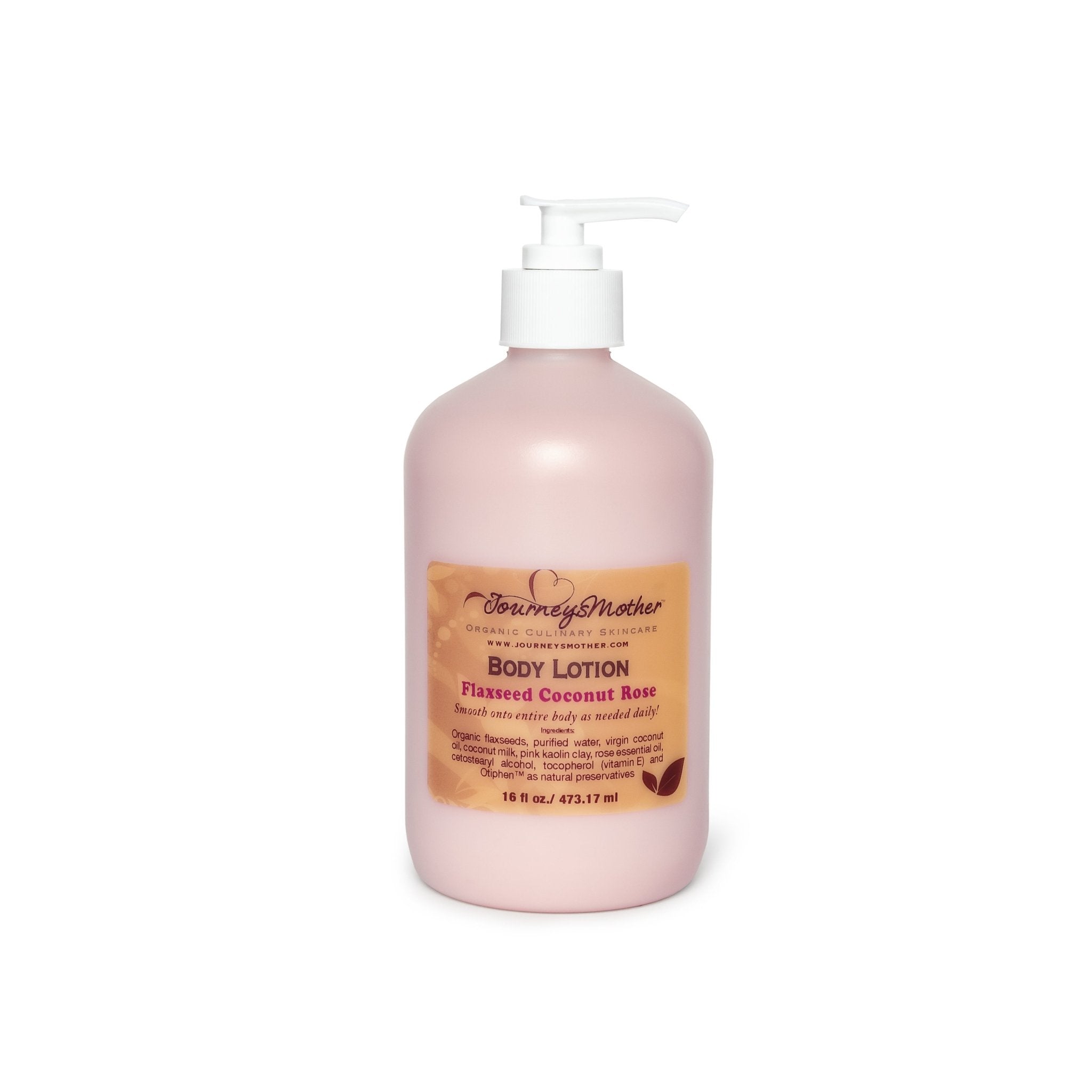 Flaxseed and Coconut Rose Body Lotion - Journey's Mother Beauty Health and Fitness